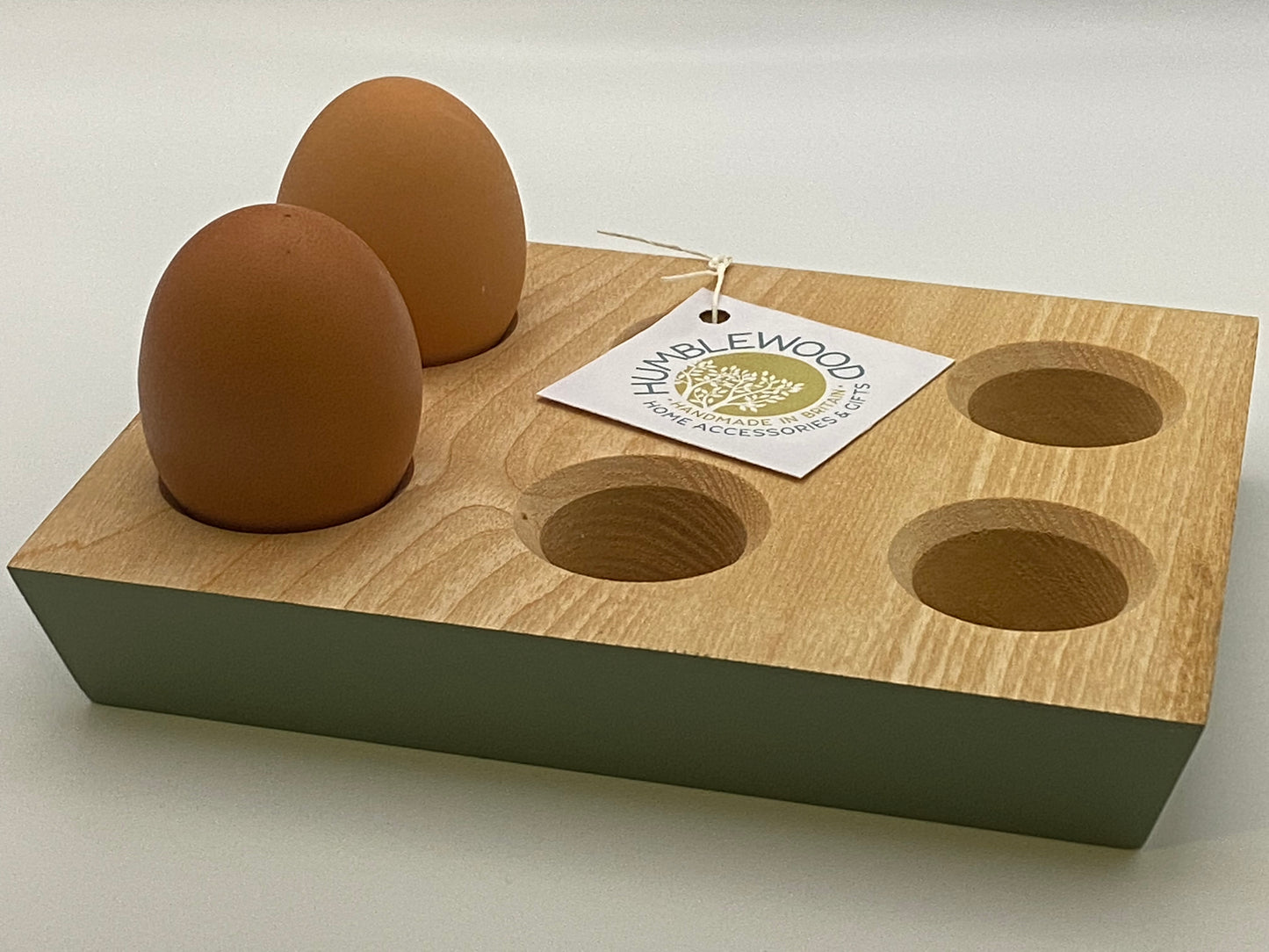 Stack-able Beech Wood egg stand