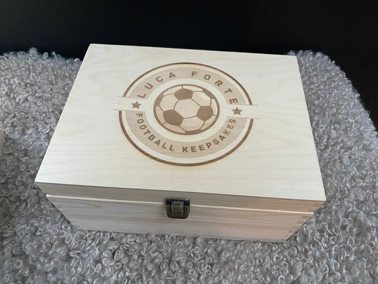 Luxury Pine box, with metal clasp