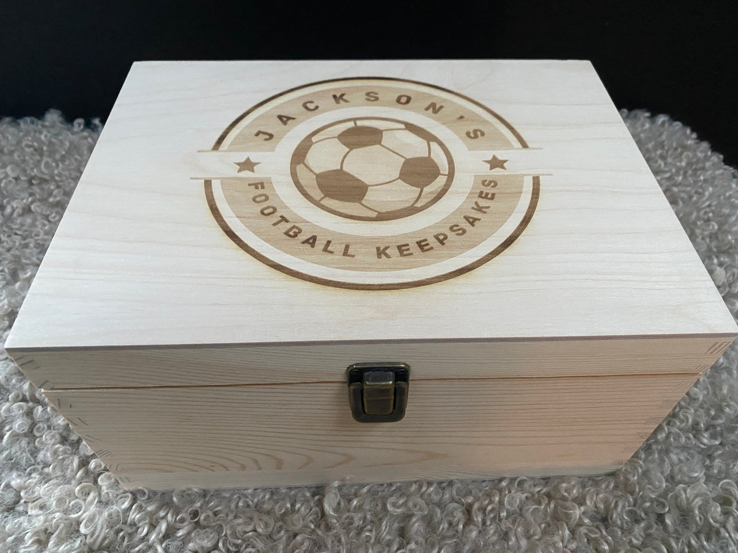 Luxury Pine box, with metal clasp