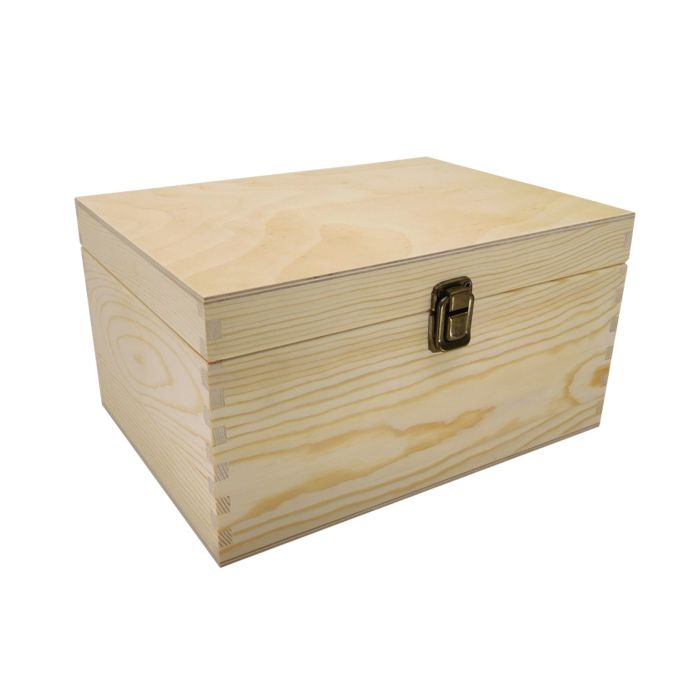 Luxury Pine box, with metal clasp